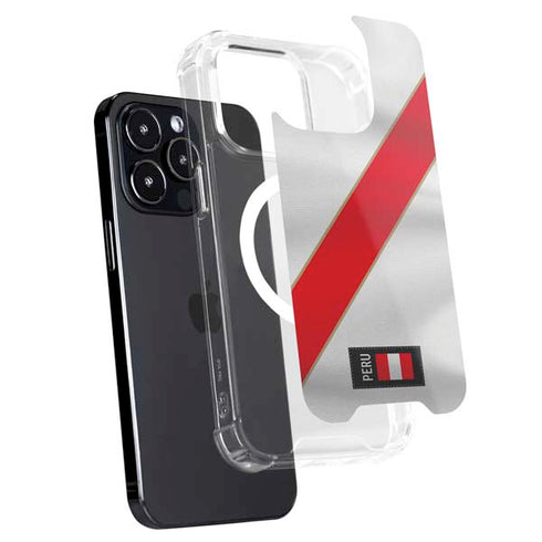 Peru Soccer Flag iPhone 15 Pro MagSafe Case